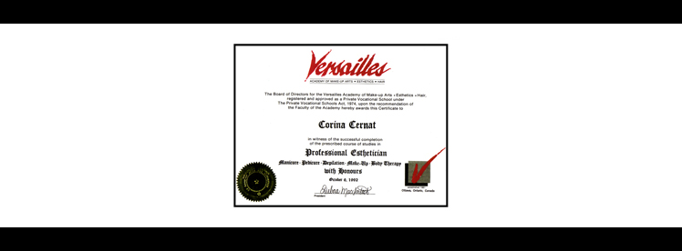 Corina C - Versaille Diploma